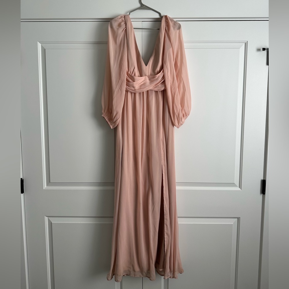 Lulus blush Bridesmaids Dress